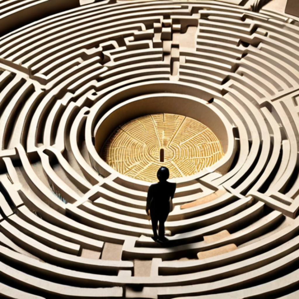 **Title:** Documentation Labyrinth
    **Prompt:** A confusing maze constructed entirely of documents and folders. A small figure with a map looks overwhelmed. Symbolizes the challenges of regulatory documentation. Focus on bureaucratic paperwork. Think of a local Malaysian company struggling.